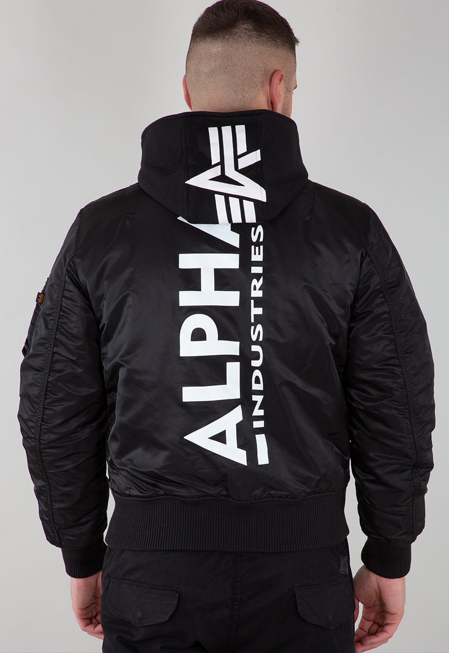 ALPHA INDUSTRIES MA-1 ZH BACK PRINT Herren Bomberjacke mit Kapuze - Alpha Industries - SAGATOO - 4059146343089