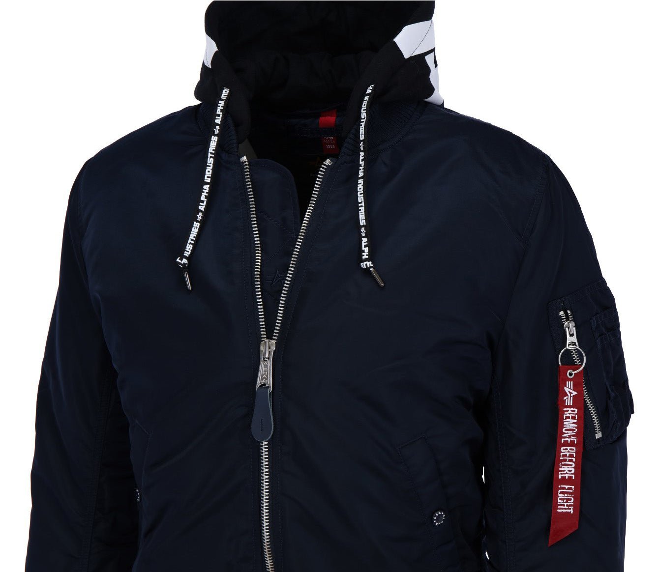 ALPHA INDUSTRIES MA-1 ZHP Herren Bomberjacke mit Kapuze - Alpha Industries - SAGATOO - 4059146459063