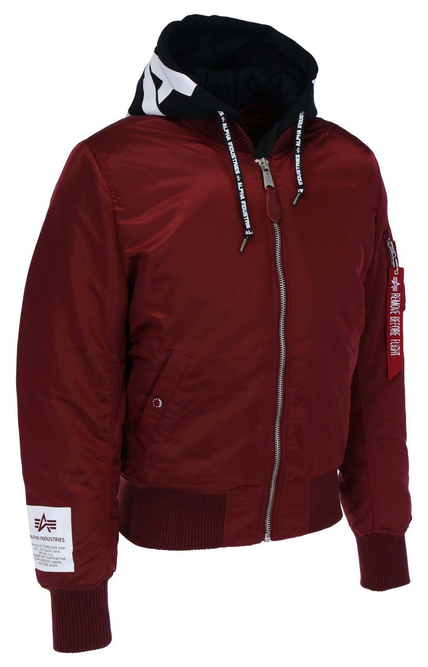 ALPHA INDUSTRIES MA-1 ZHP Herren Bomberjacke mit Kapuze - Alpha Industries - SAGATOO - 4059146459155