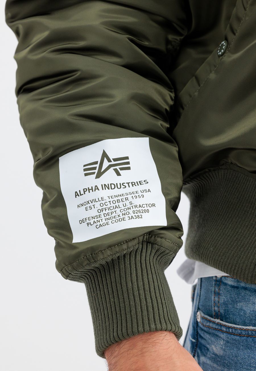 ALPHA INDUSTRIES MA-1 ZHP Herren Bomberjacke mit Kapuze - Alpha Industries - SAGATOO - 4059146560967