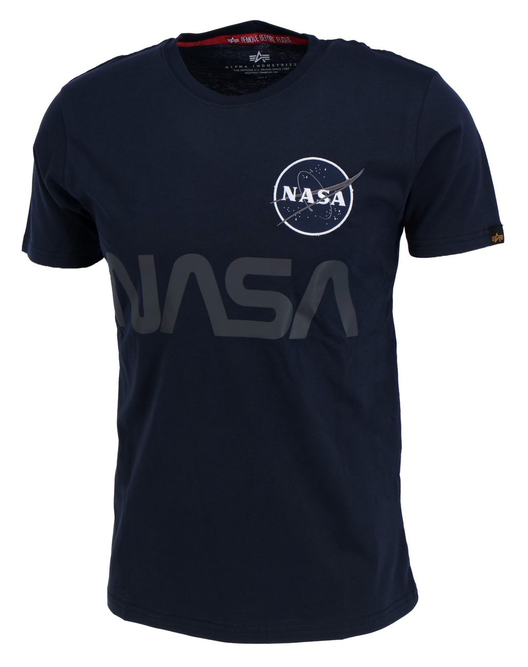 ALPHA INDUSTRIES NASA RAINBOW REFLECTIVE T Herren T-Shirt - Alpha Industries - SAGATOO - 4059146374113