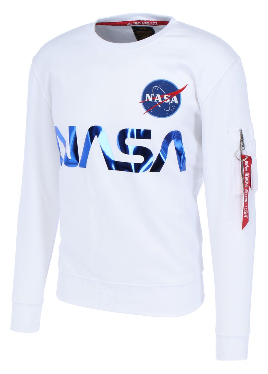 ALPHA INDUSTRIES NASA REFLECTIVE SWEATER Herren Sweatshirt - Alpha Industries - SAGATOO - 4059146071159