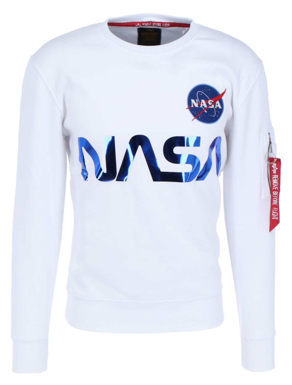 ALPHA INDUSTRIES NASA REFLECTIVE SWEATER Herren Sweatshirt - Alpha Industries - SAGATOO - 4059146071159