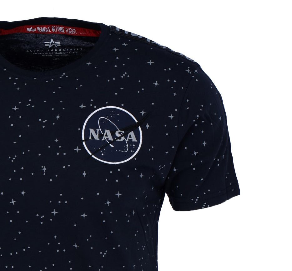 ALPHA INDUSTRIES NASA TAPE T Herren T-Shirt - Alpha Industries - SAGATOO - 4059146173976
