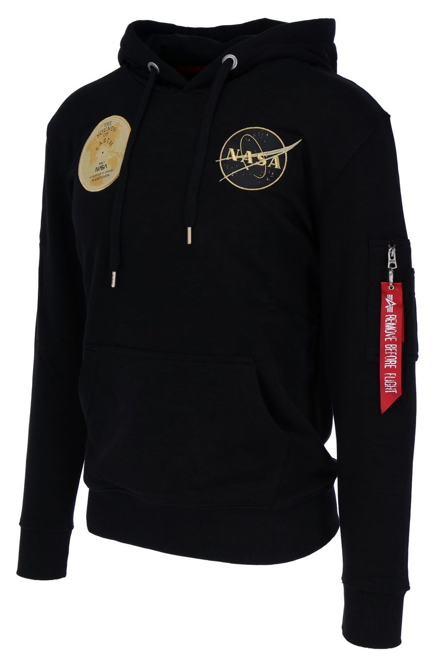 ALPHA INDUSTRIES NASA VOYAGER HOODY Herren Kapuzen Sweater - Alpha Industries - SAGATOO - 4059146414840
