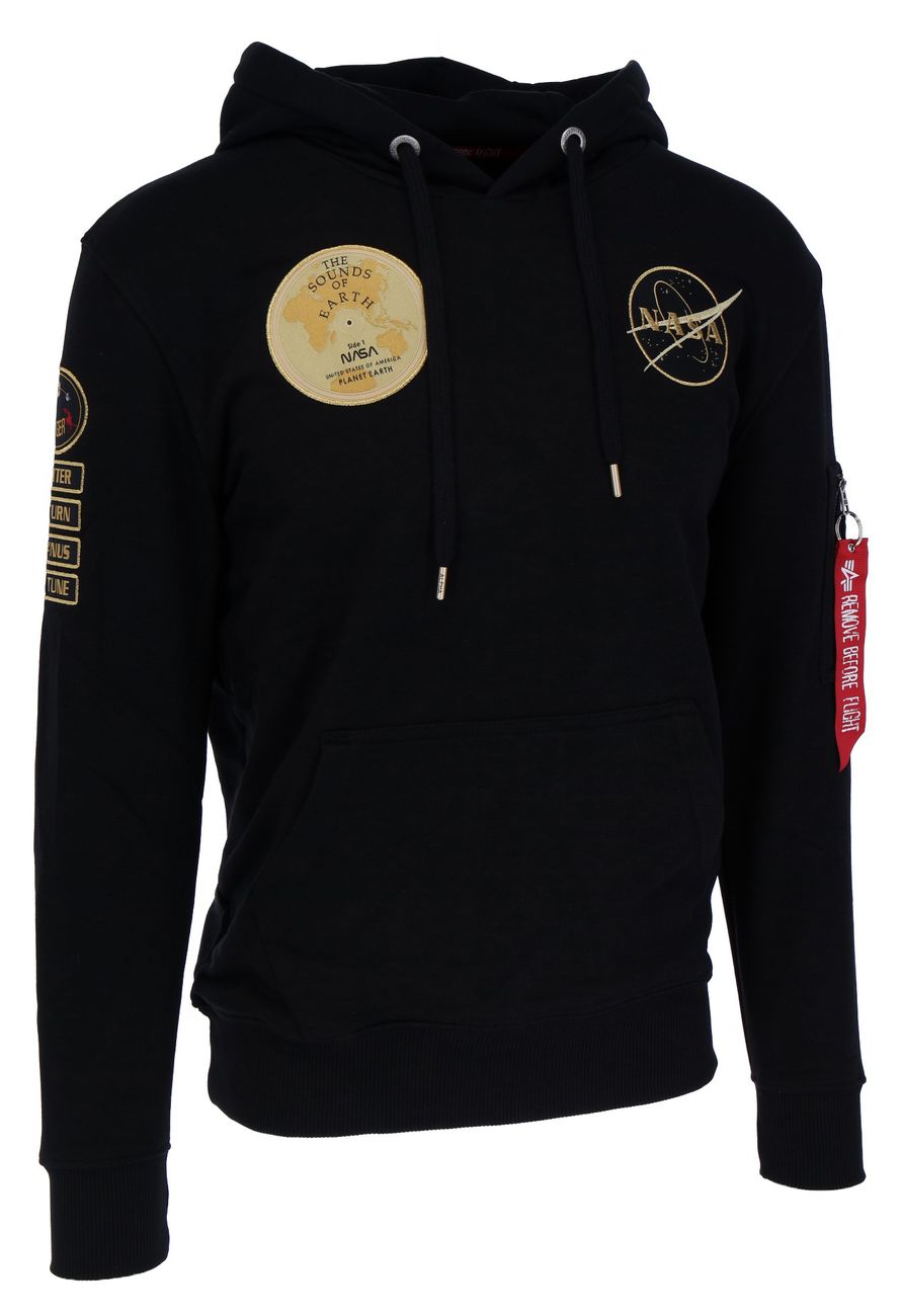 ALPHA INDUSTRIES NASA VOYAGER HOODY Herren Kapuzen Sweater - Alpha Industries - SAGATOO - 4059146414840