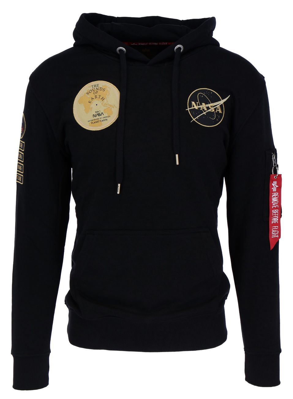 ALPHA INDUSTRIES NASA VOYAGER HOODY Herren Kapuzen Sweater - Alpha Industries - SAGATOO - 4059146414840
