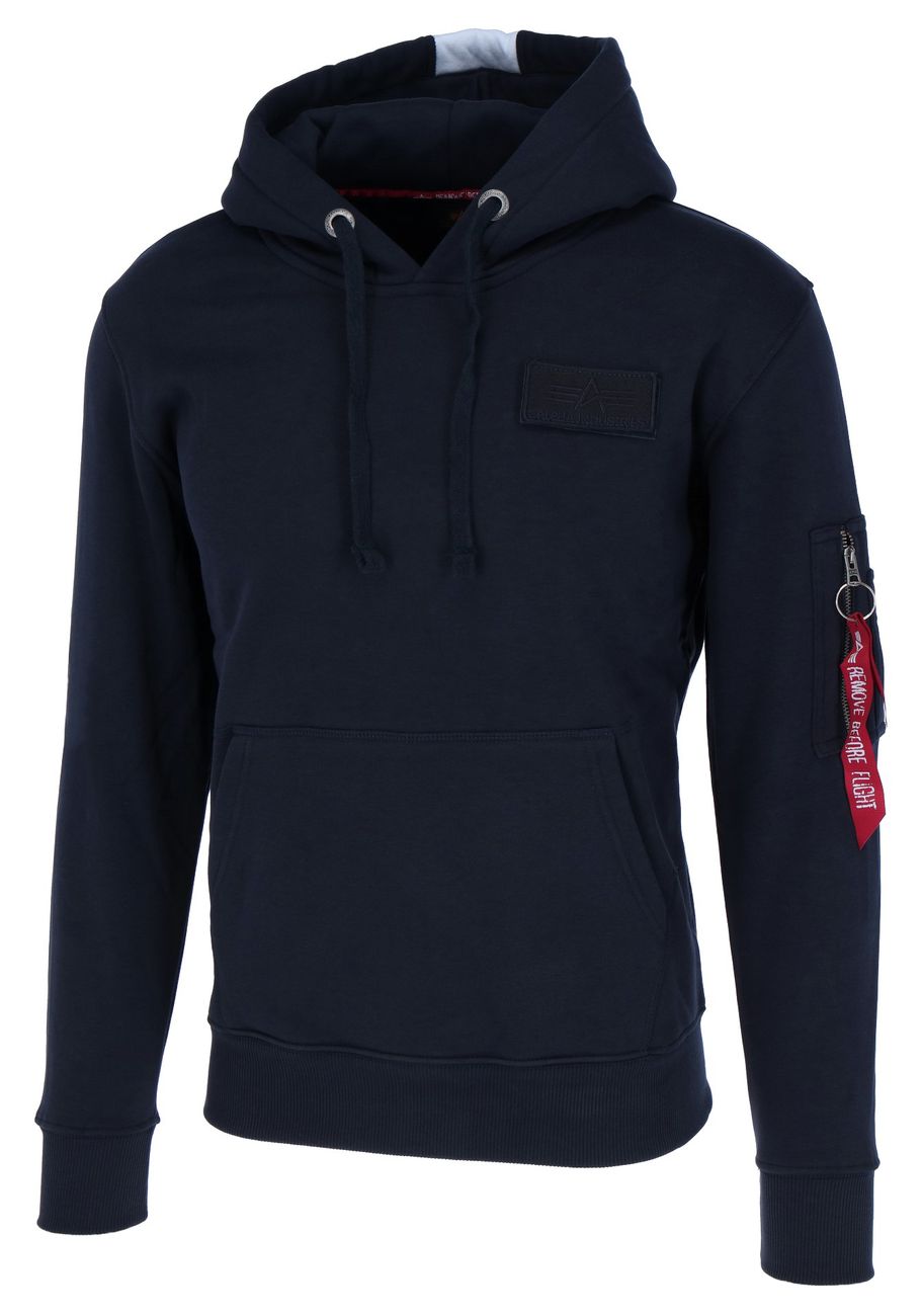 ALPHA INDUSTRIES RED STRIPE HOODY Herren Kapuzenpullover - Alpha Industries - SAGATOO - 4059146322015