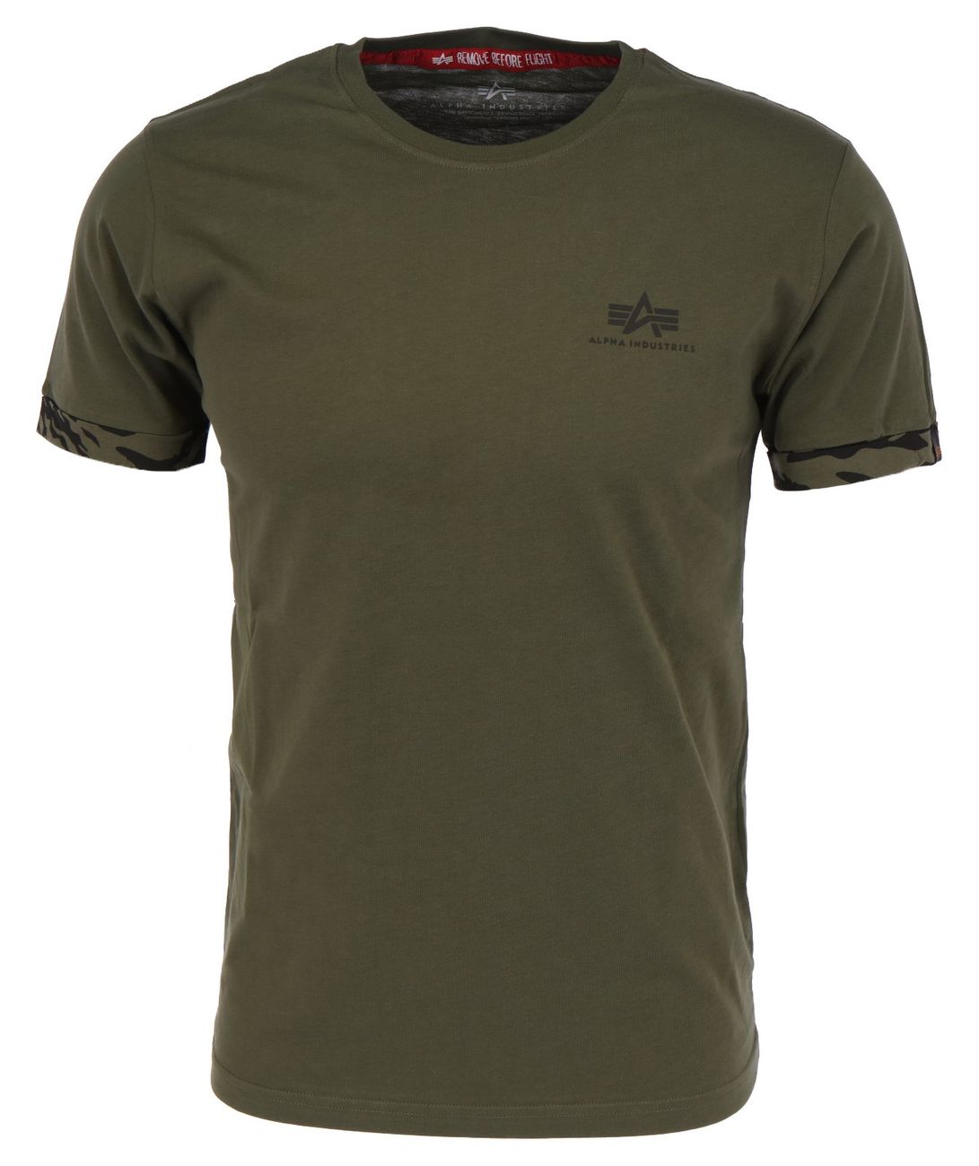 ALPHA INDUSTRIES ROLL-UP SLEEVE T Herren T-Shirt - Alpha Industries - SAGATOO - 4059146532247