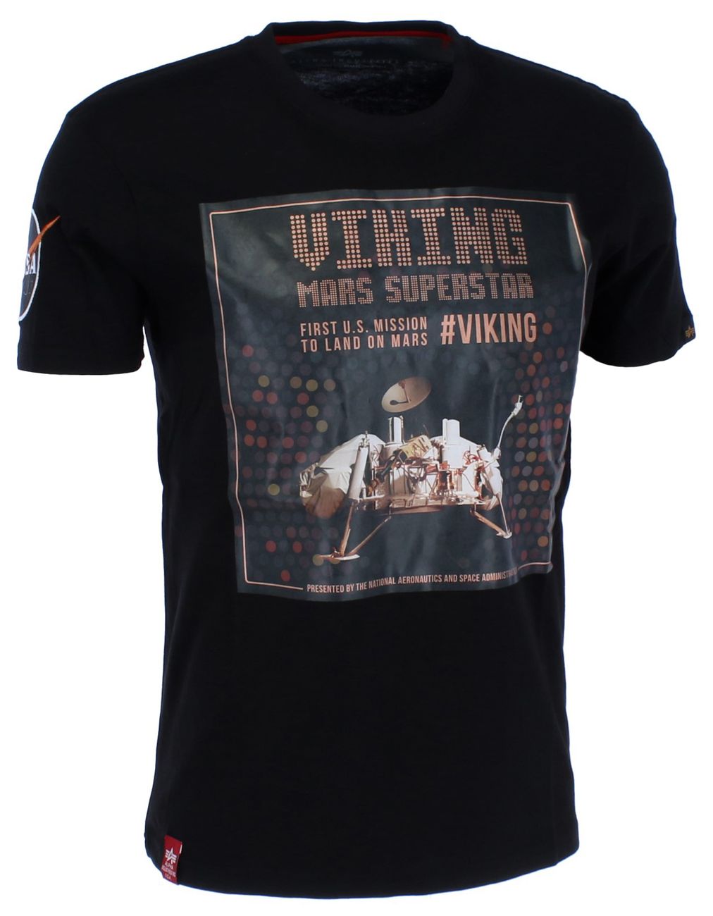 ALPHA INDUSTRIES VIKING SUPERSTAR T Herren T-Shirt MARS 2020 MISSION - Alpha Industries - SAGATOO - 4059146331505