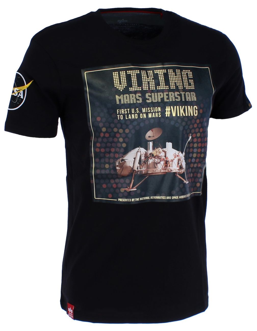 ALPHA INDUSTRIES VIKING SUPERSTAR T Herren T-Shirt MARS 2020 MISSION - Alpha Industries - SAGATOO - 4059146331802