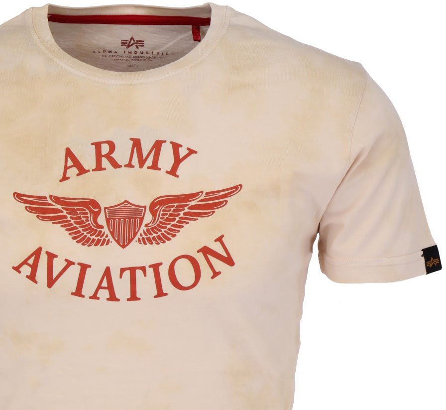 ALPHA INDUSTRIES VINTAGE AVIATION T Herren T-Shirt - Alpha Industries - SAGATOO - 4059146533138