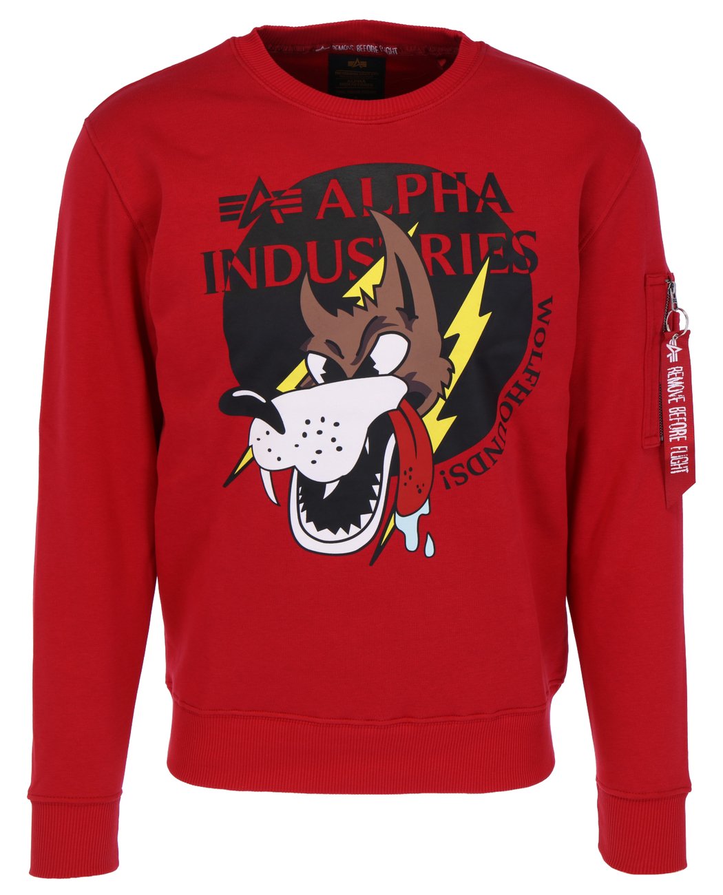 ALPHA INDUSTRIES WOLFHOUNDS SWEATER Herren Sweatshirt - Alpha Industries - SAGATOO - 4059146578429