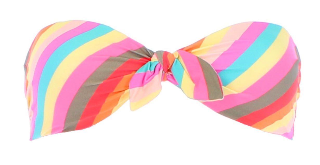 BillaBong Sol Searcher Tied Bandeau Damen Bikini Top Stripes - BillaBong - SAGATOO - 3664564455347