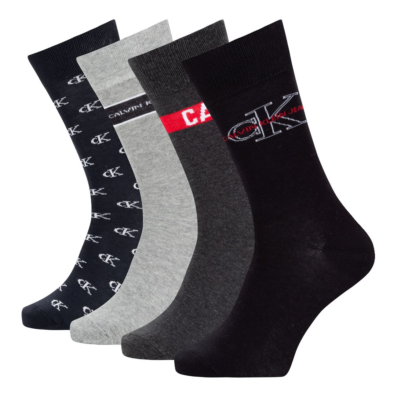 CALVIN KLEIN CK MEN CREW 4PACK SOCKS GIFTBOX Herren Socken Geschenkset - Calvin Klein - SAGATOO - 8720245208406