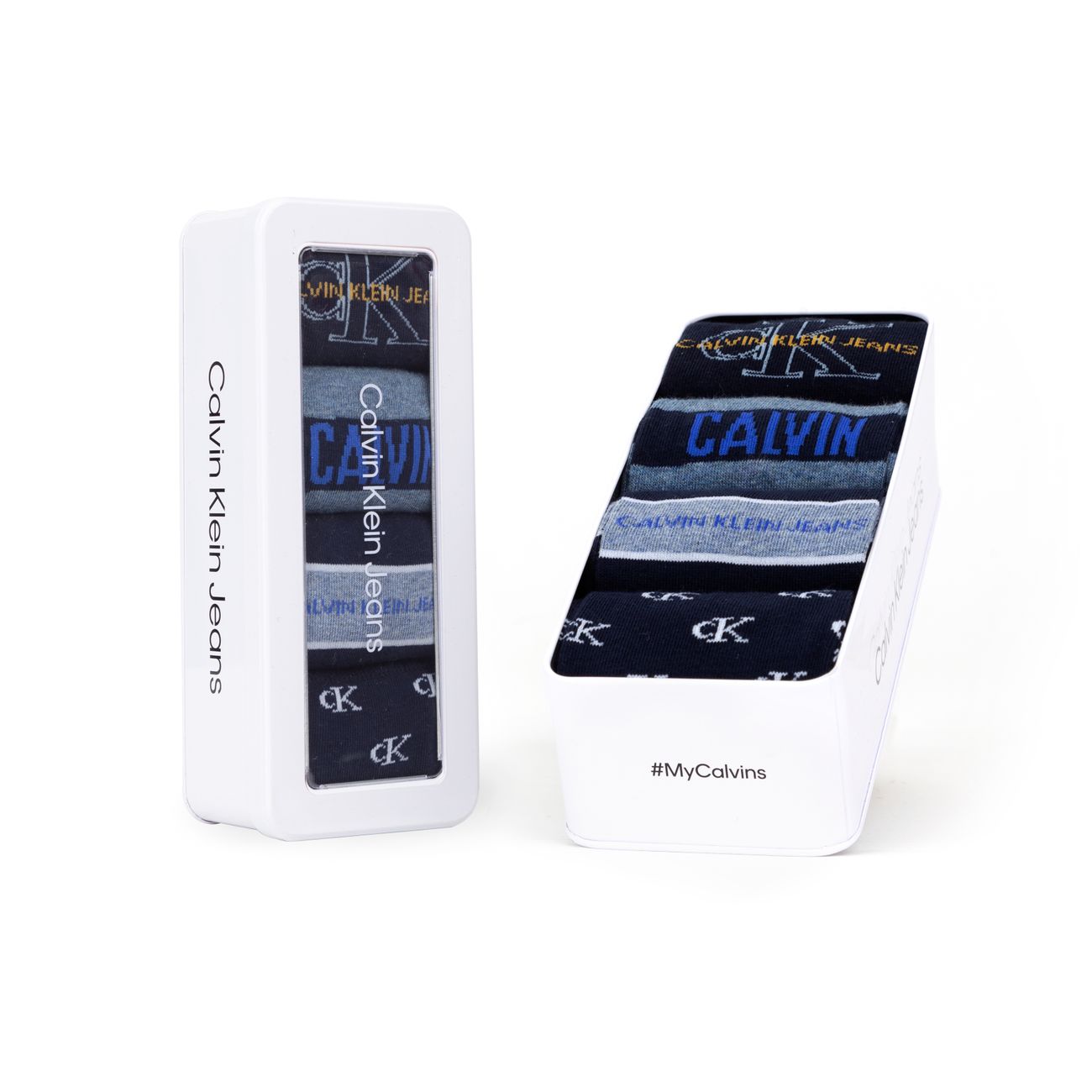 CALVIN KLEIN CK MEN CREW 4PACK SOCKS GIFTBOX Herren Socken Geschenkset - Calvin Klein - SAGATOO - 8720245208413