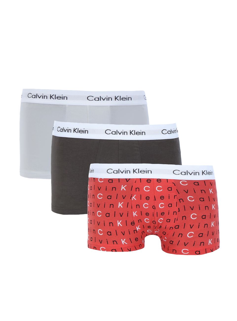 CALVIN KLEIN LOW RISE TRUNK 3er Pack Herren Boxershorts - Calvin Klein - SAGATOO - 8720107563728
