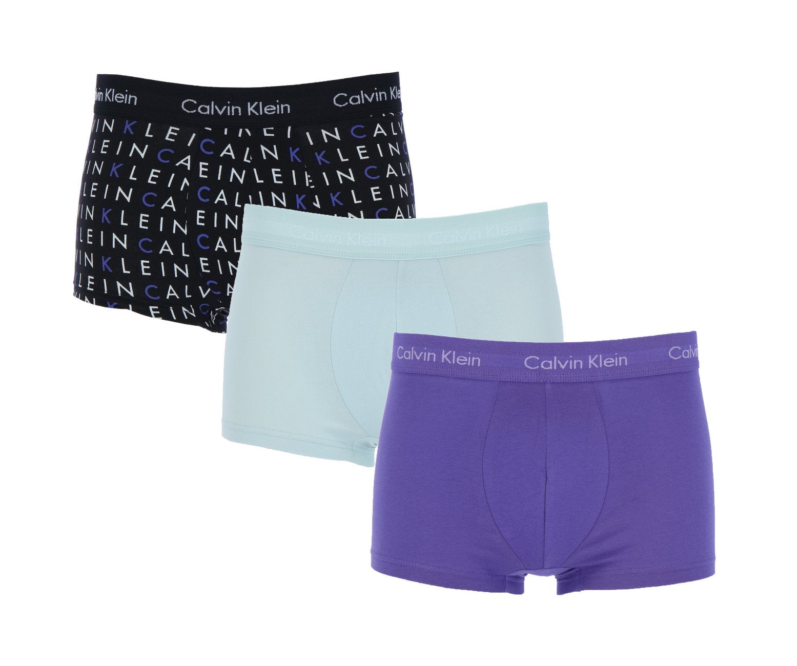 CALVIN KLEIN LOW RISE TRUNK 3er Pack Herren Boxershorts - Calvin Klein - SAGATOO - 8720107563773