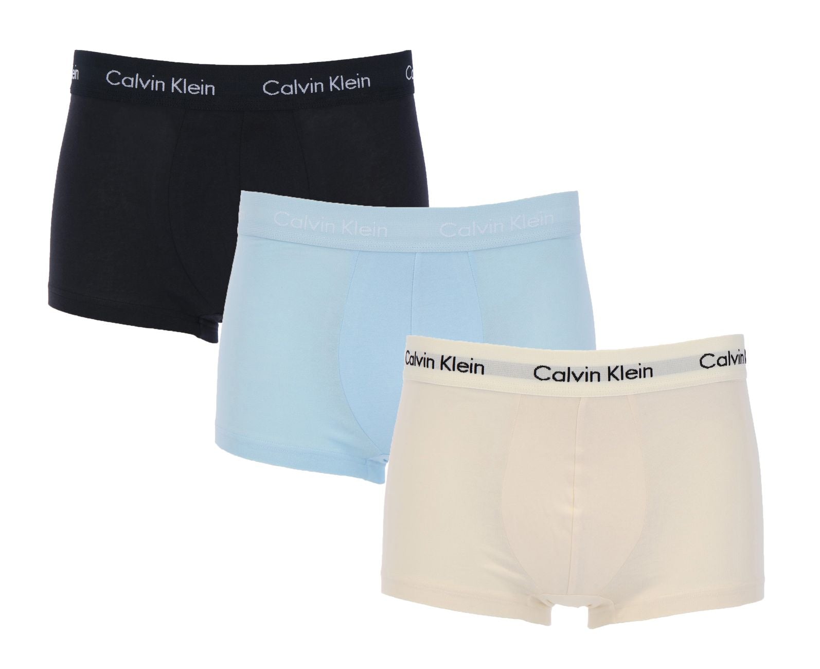 CALVIN KLEIN LOW RISE TRUNK 3er Pack Herren Boxershorts - Calvin Klein - SAGATOO - 8720107564985
