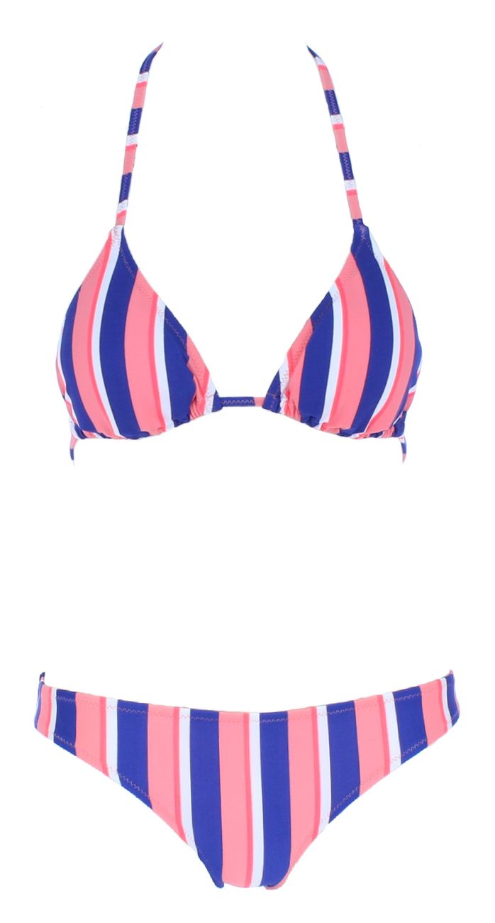 Chiemsee Damen Bikini Blue/Pink Black/White - Chiemsee - SAGATOO - 4054583270325