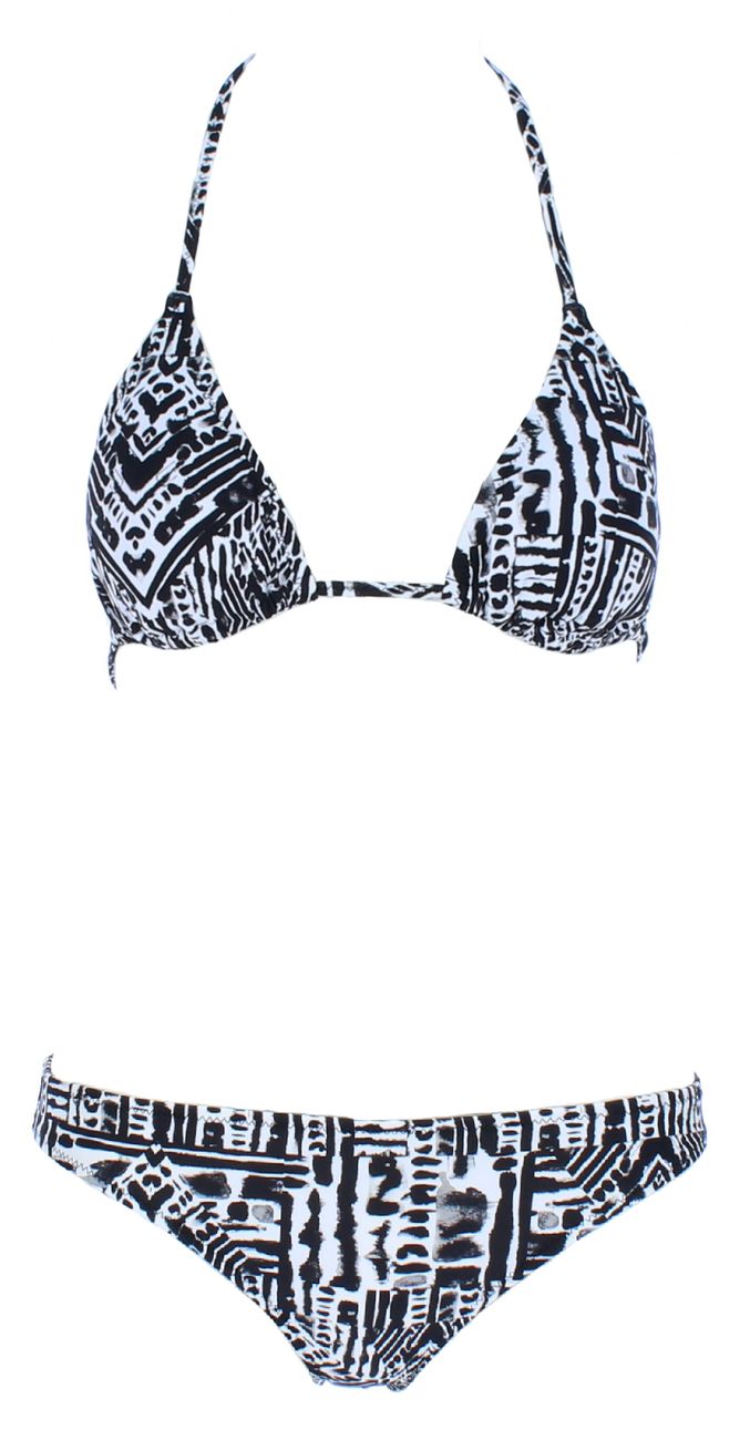 Chiemsee Damen Bikini Blue/Pink Black/White - Chiemsee - SAGATOO - 4054583270424