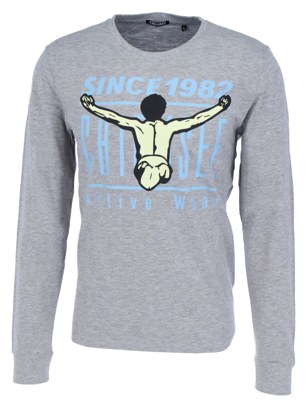 CHIEMSEE Herren Langarmshirt Print Meliert 22191301 - Chiemsee - SAGATOO - 4054583321720