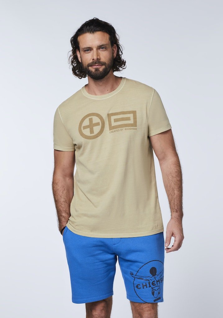 CHIEMSEE MEN T-SHIRT REGULAR FIT HERREN T-SHIRT MIT PLUSMINUS FRONTPRINT - Chiemsee - SAGATOO - 4054583664025