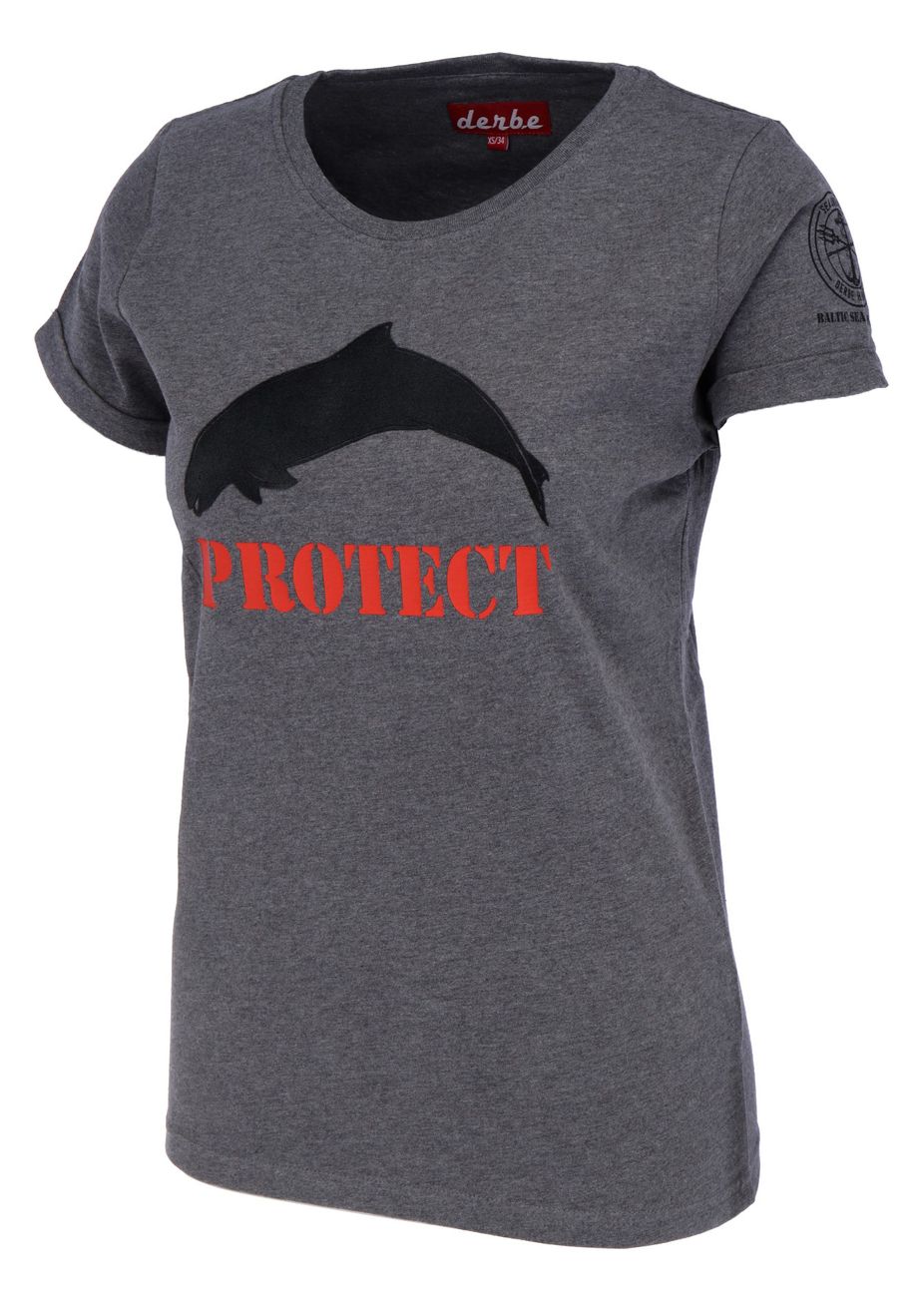 DERBE HAMBURG BS_PORPOISE GOTS Damen T-Shirt Sea Shepherd - Derbe Hamburg - SAGATOO - 4057787772879