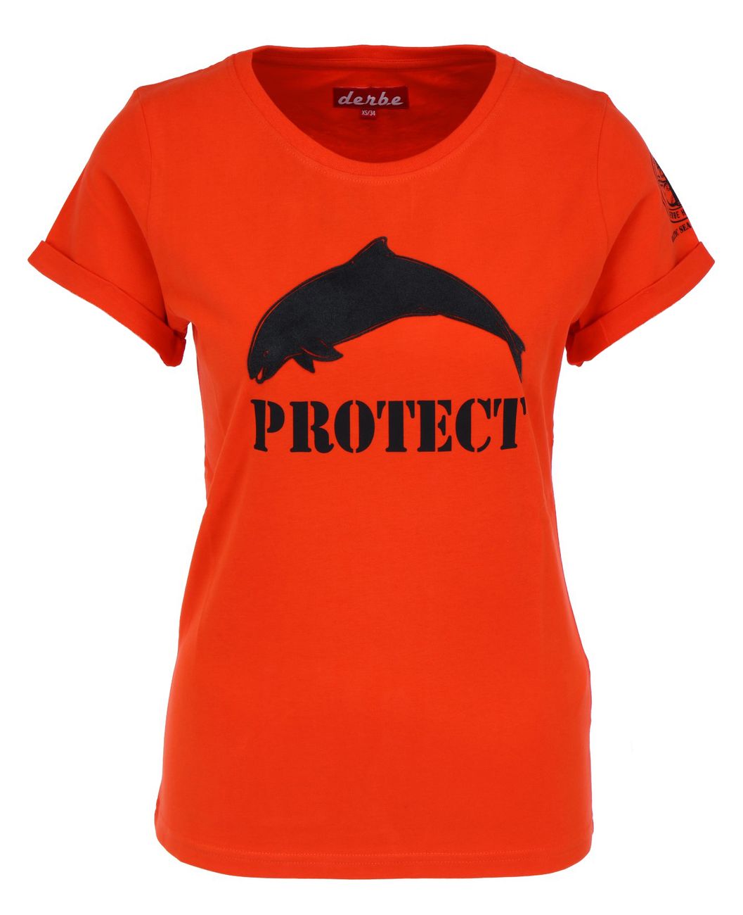 DERBE HAMBURG BS_PORPOISE GOTS Damen T-Shirt Sea Shepherd - Derbe Hamburg - SAGATOO - 4057787772916