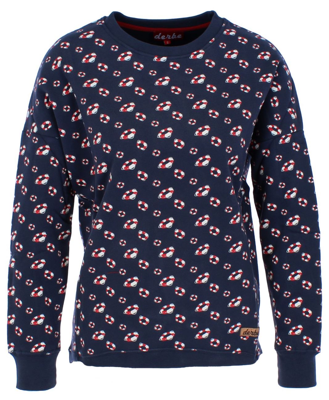 Derbe Hamburg CLAIRE Damen Sweatshirt 100% Baumwolle All-Over-Print - Derbe Hamburg - SAGATOO - 4251634705007