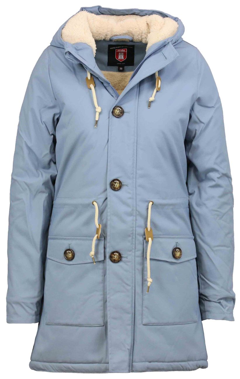 Derbe Hamburg Festland Friese Damen Winter Parka DIE GANS BLEIBT GANZ! - Derbe Hamburg - SAGATOO - 634558002034