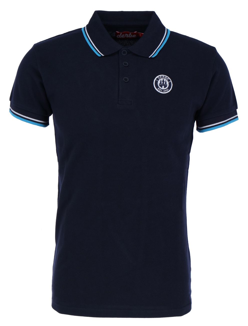 DERBE HAMBURG Herren Poloshirt Logo Stickerei - Derbe Hamburg - SAGATOO - 4251634728891