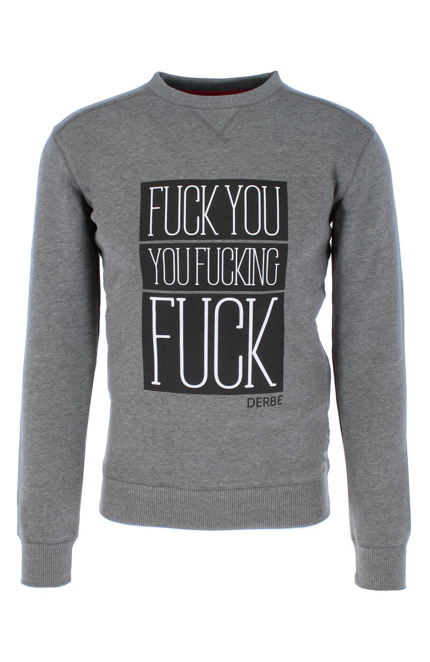 Derbe Hamburg - Herren Pullover Duke Morris Surround Fuck Sweat Rundhals Kapuze - Derbe Hamburg - SAGATOO - 4251634701153