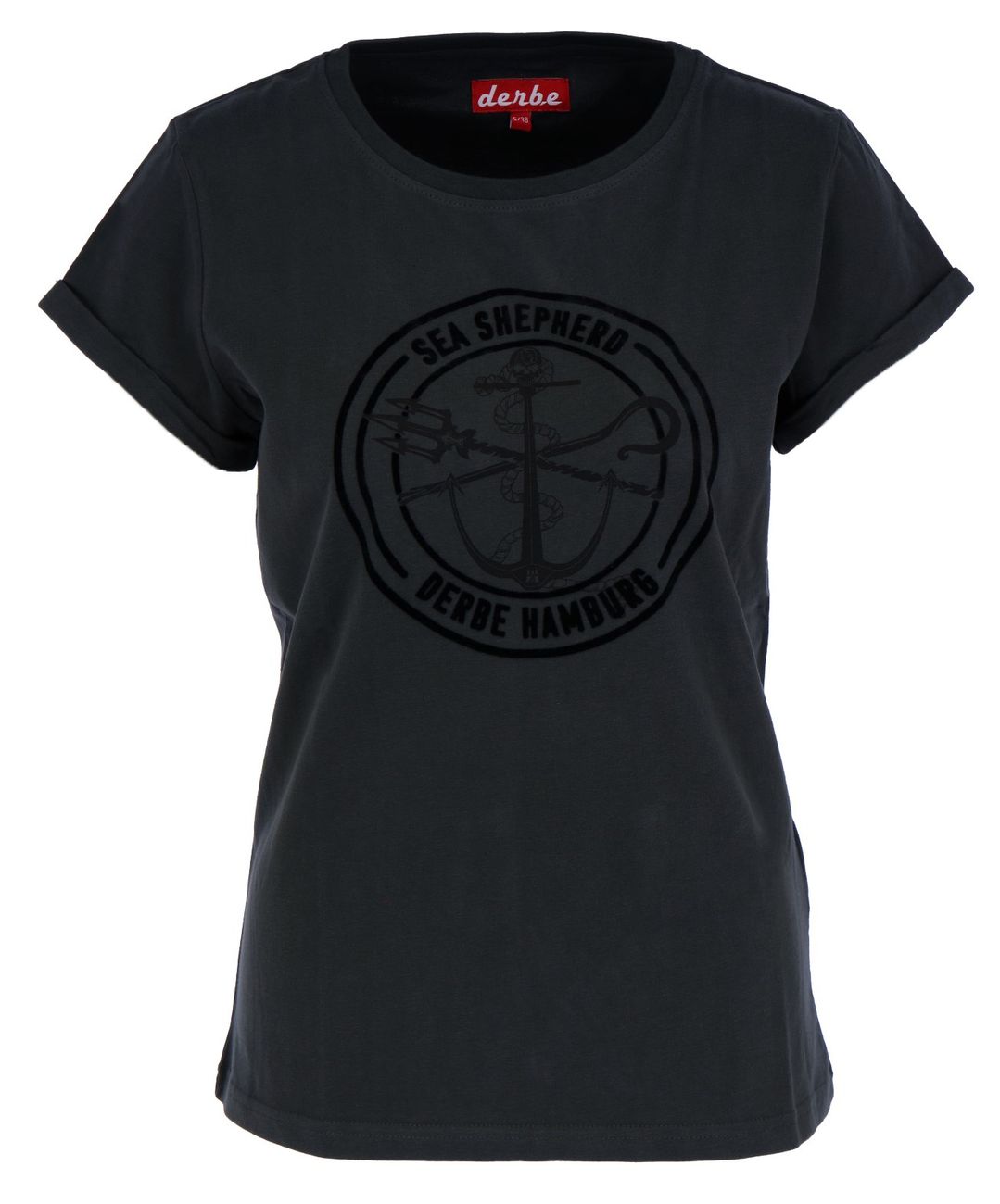 DERBE HAMBURG JF BARBE MONO GOTS iC Damen T-Shirt Sea Shepherd - Derbe Hamburg - SAGATOO - 4057787841438