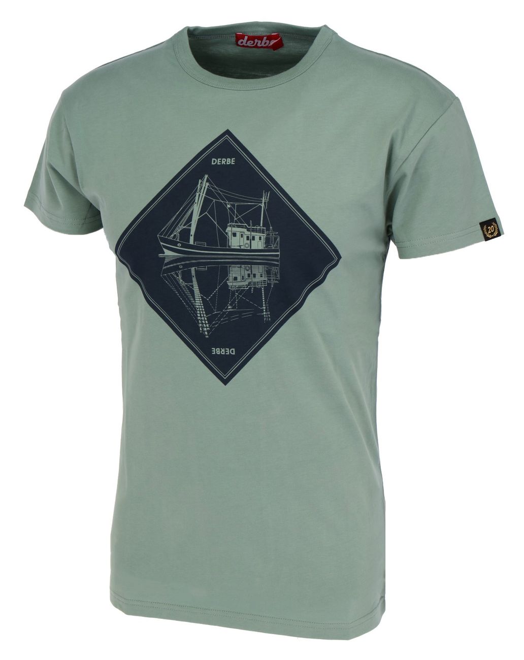 DERBE HAMBURG M-04-TS-SCHIPP Herren T-Shirt - Derbe Hamburg - SAGATOO - 4251634739132