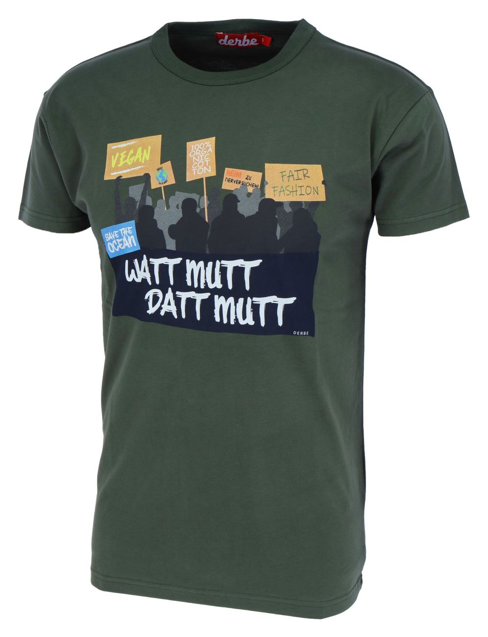 DERBE HAMBURG M-04-TS-WATT MUTT DATT MUTT Herren T-Shirt - Derbe Hamburg - SAGATOO - 4251634740299