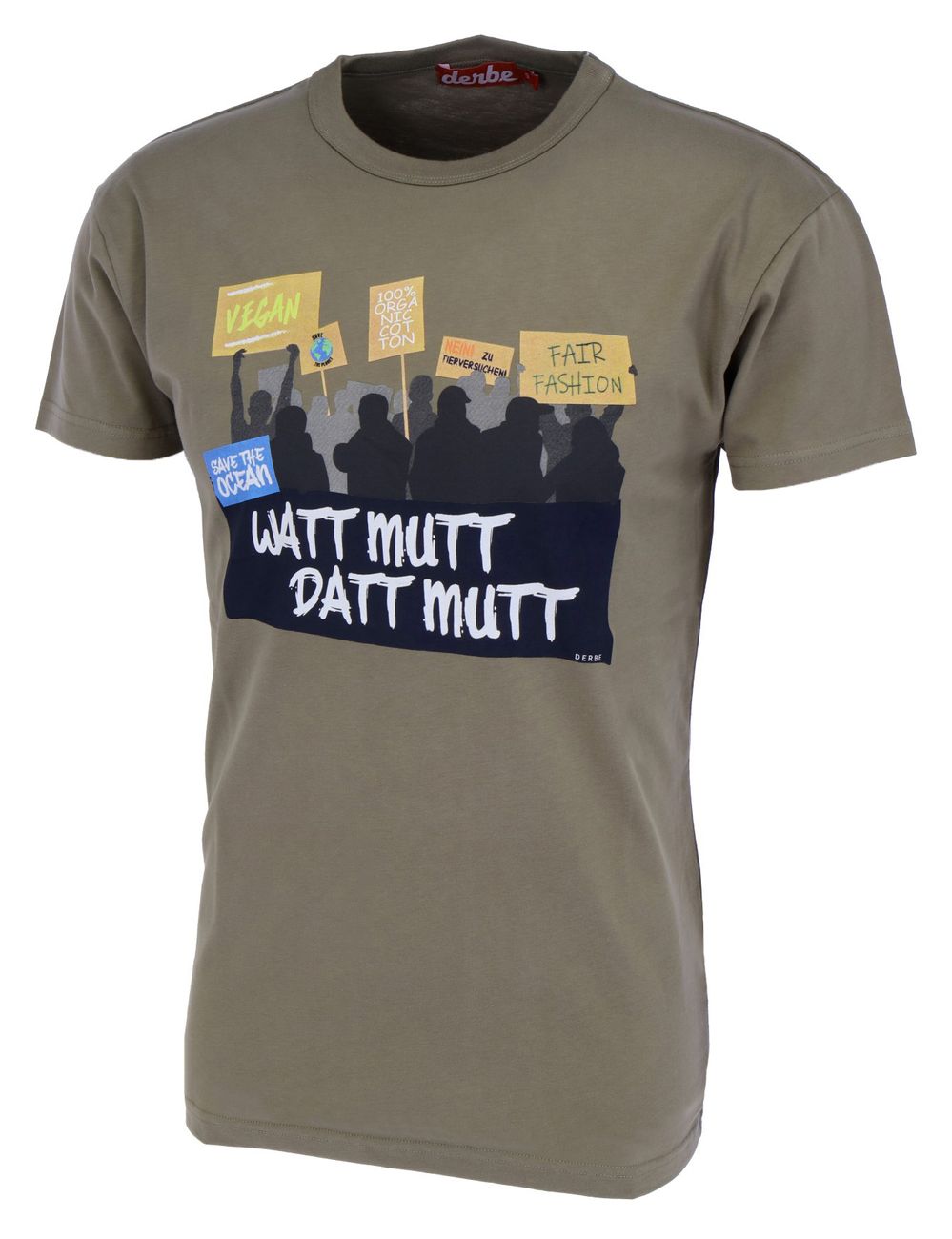 DERBE HAMBURG M-04-TS-WATT MUTT DATT MUTT Herren T-Shirt - Derbe Hamburg - SAGATOO - 4251634740343