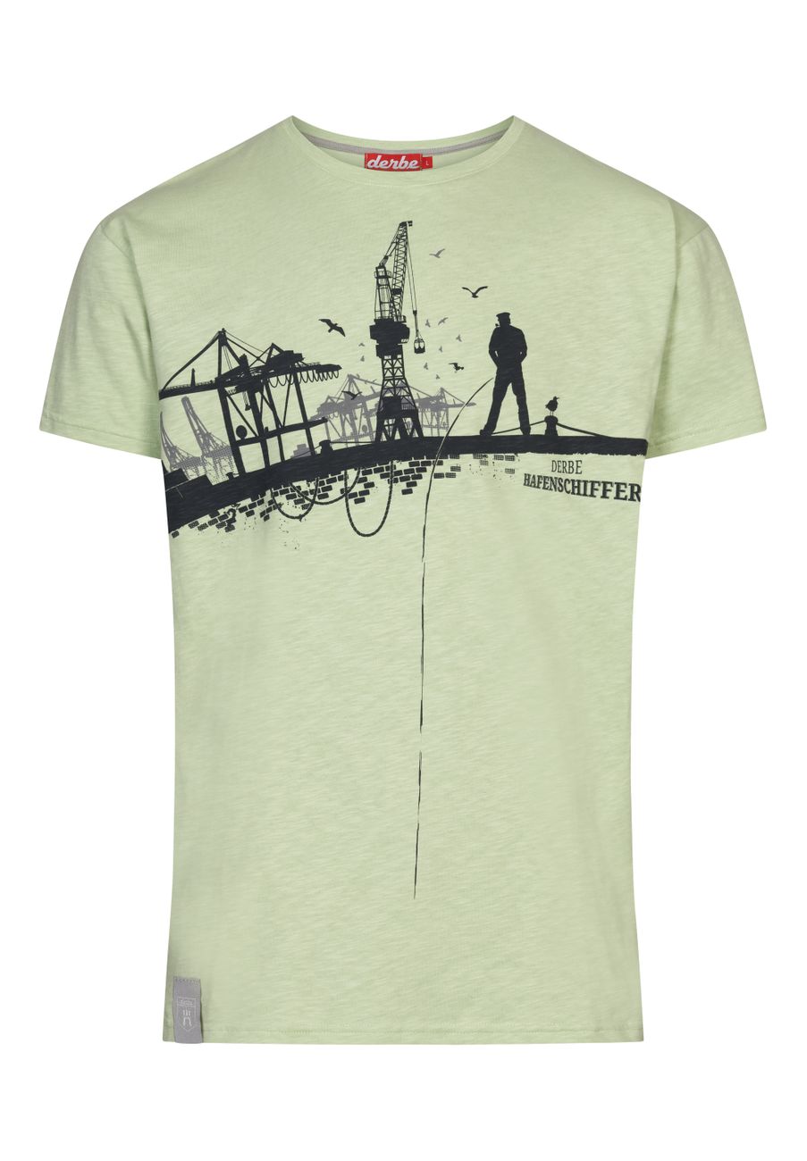 DERBE HAMBURG M-04-TSFL-HAFENSCHIFFER Herren T-Shirt - Derbe Hamburg - SAGATOO - 4251634771910