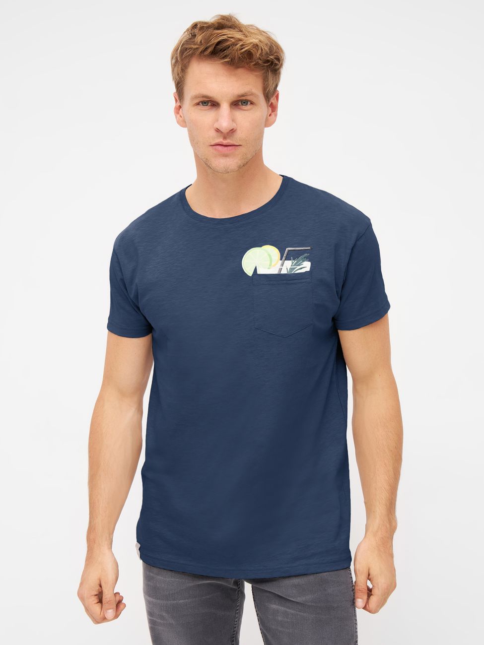 DERBE HAMBURG M-04-TSFL-TASCHENCOCKTAIL Herren T-Shirt - Derbe Hamburg - SAGATOO - 4251634772382