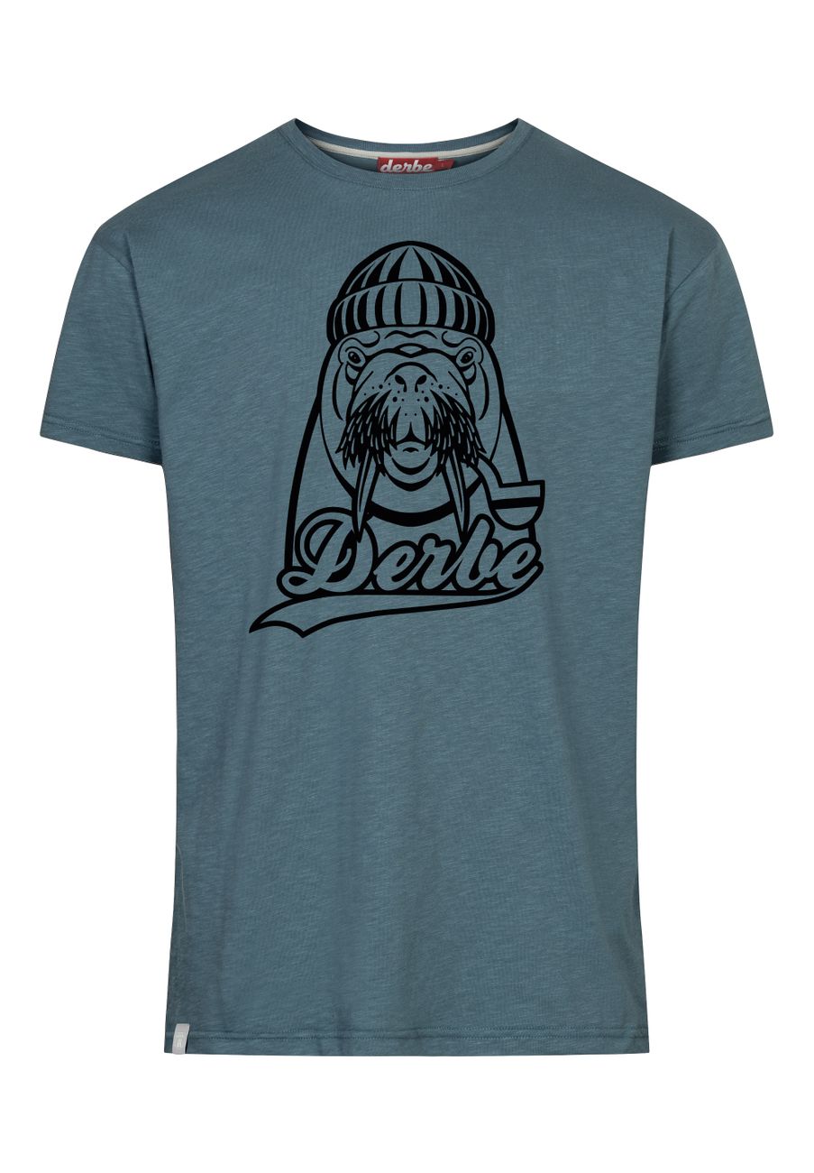 DERBE HAMBURG M-04-TSFL WALROSS Herren T-Shirt - Derbe Hamburg - SAGATOO - 4251634758669