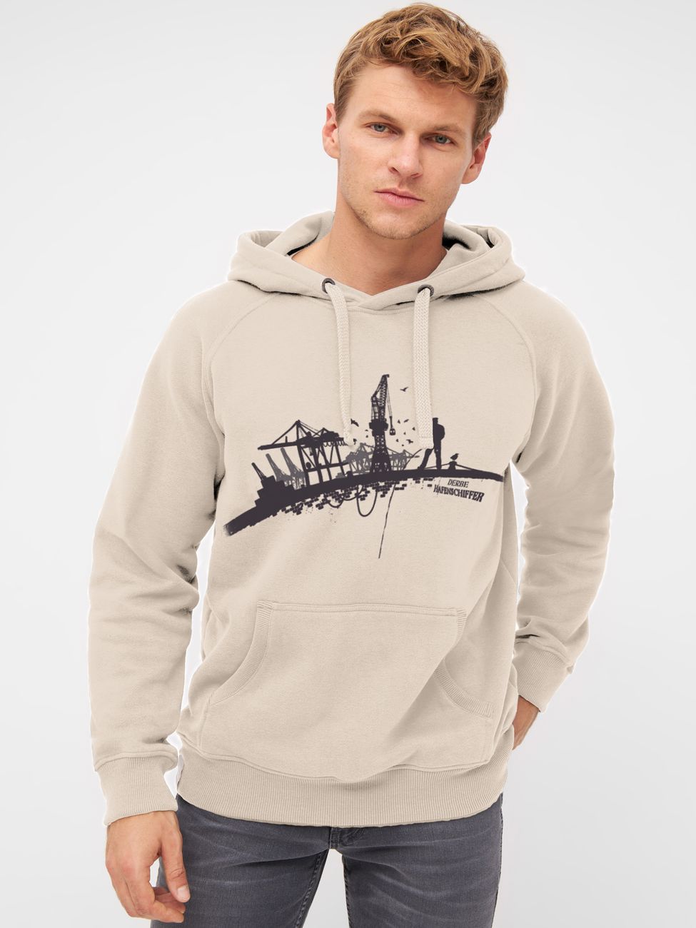 DERBE HAMBURG M-06-HD-HAFENSCHIFFER Herren Kapuzenpullover - Derbe Hamburg - SAGATOO - 4251634770944