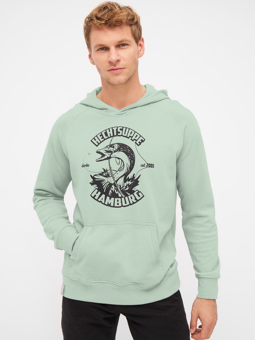 DERBE HAMBURG M-06-HD-HECHTSUPPE Herren Kapuzenpullover - Derbe Hamburg - SAGATOO - 4251634771361
