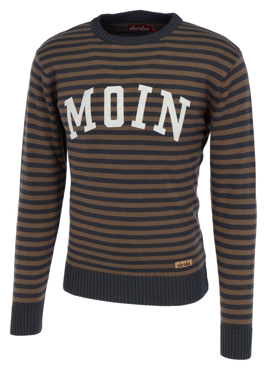 DERBE HAMBURG M-08-KN-MOIN_striped Herren Streifen Strickpullover - Derbe Hamburg - SAGATOO - 4251634738784