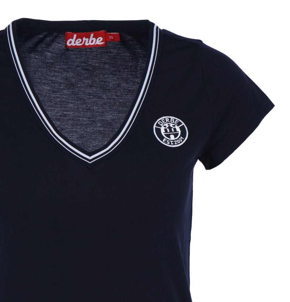 DERBE HAMBURG T-Shirt Damen Retro V-Ausschnitt - Derbe Hamburg - SAGATOO - 4251634733291