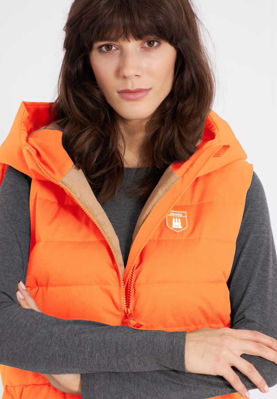 DERBE HAMBURG W-01-XX-VESTHOLM LONG_CD Damen Parka Weste - Derbe Hamburg - SAGATOO - 4251634759789