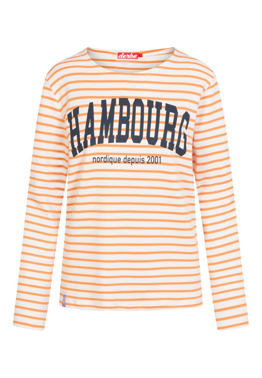 DERBE HAMBURG W-03-LS HAMBOURG STRIPED Damen Longsleeve - Derbe Hamburg - SAGATOO - 4251634762222