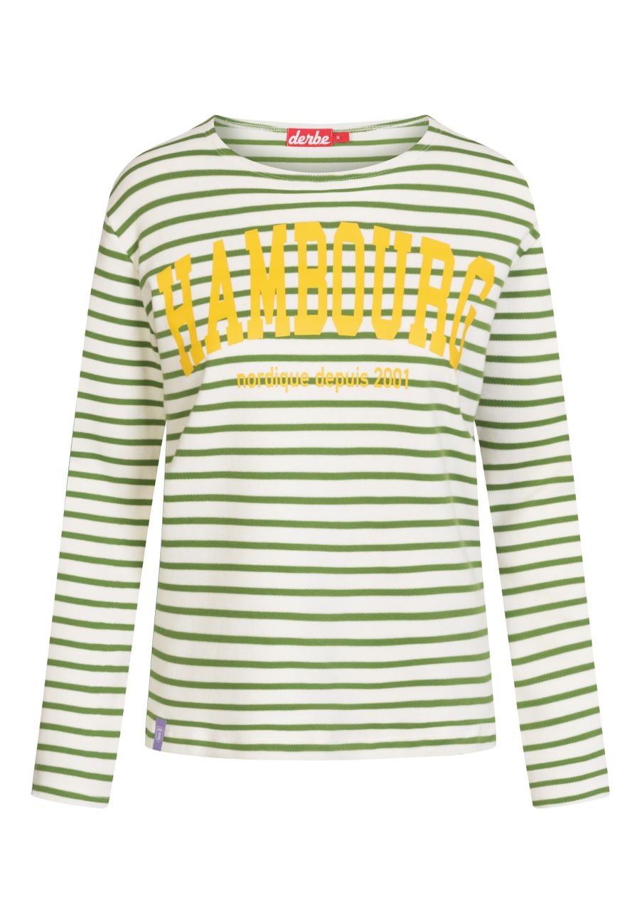 DERBE HAMBURG W-03-LS HAMBOURG STRIPED Damen Longsleeve - Derbe Hamburg - SAGATOO - 4251634762277