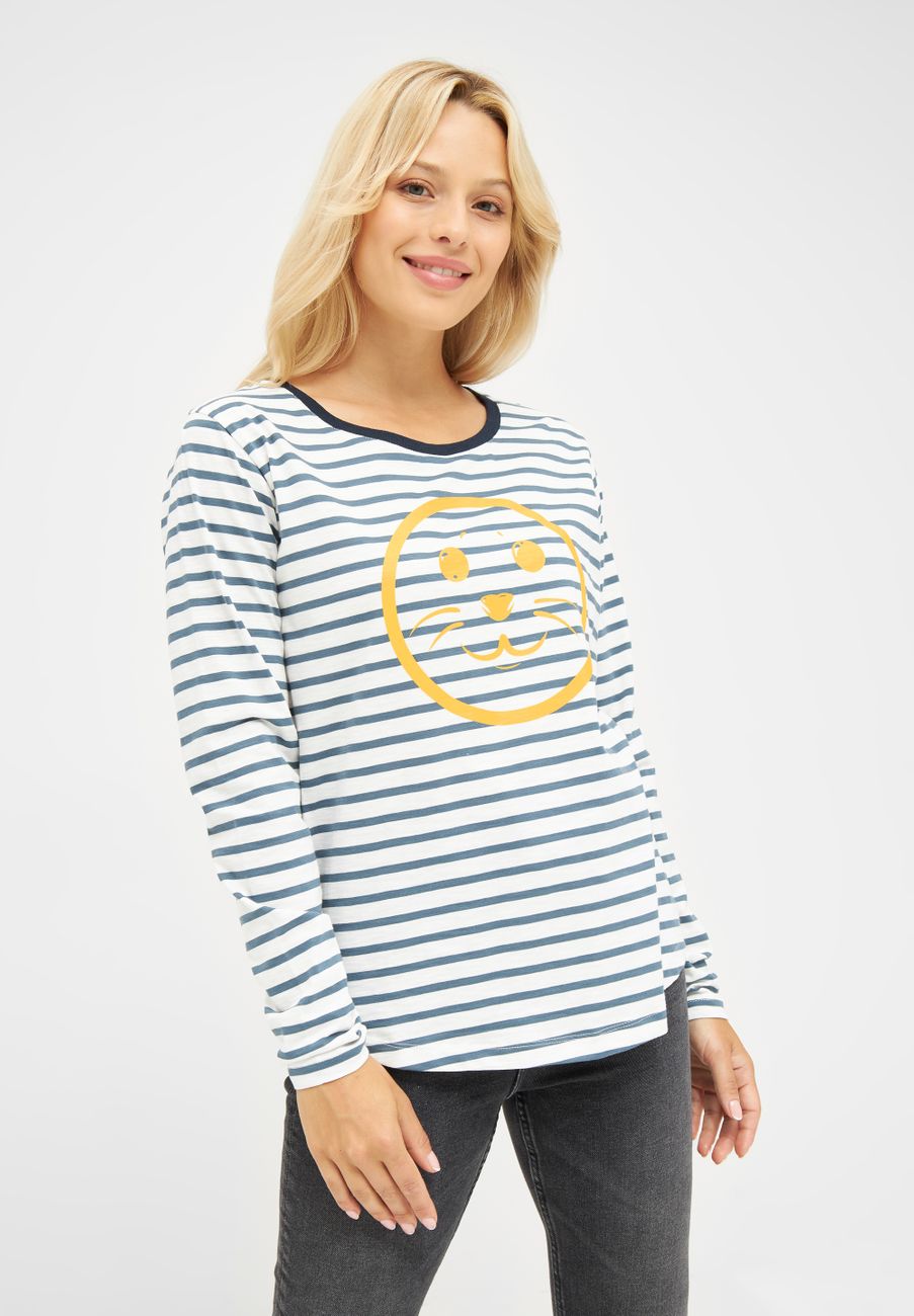 DERBE HAMBURG W-03-LSFL-ROBSMILE Damen Longsleeve - Derbe Hamburg - SAGATOO - 4251634776052