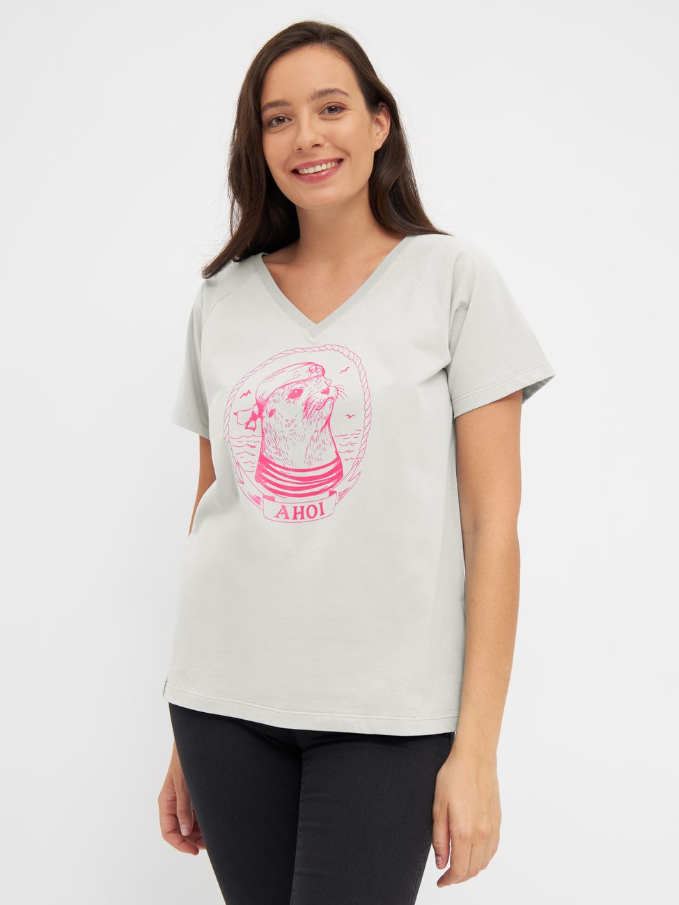 DERBE HAMBURG W-03-TS-MATROSENROBBE Damen T-Shirt - Derbe Hamburg - SAGATOO - 4251634777103