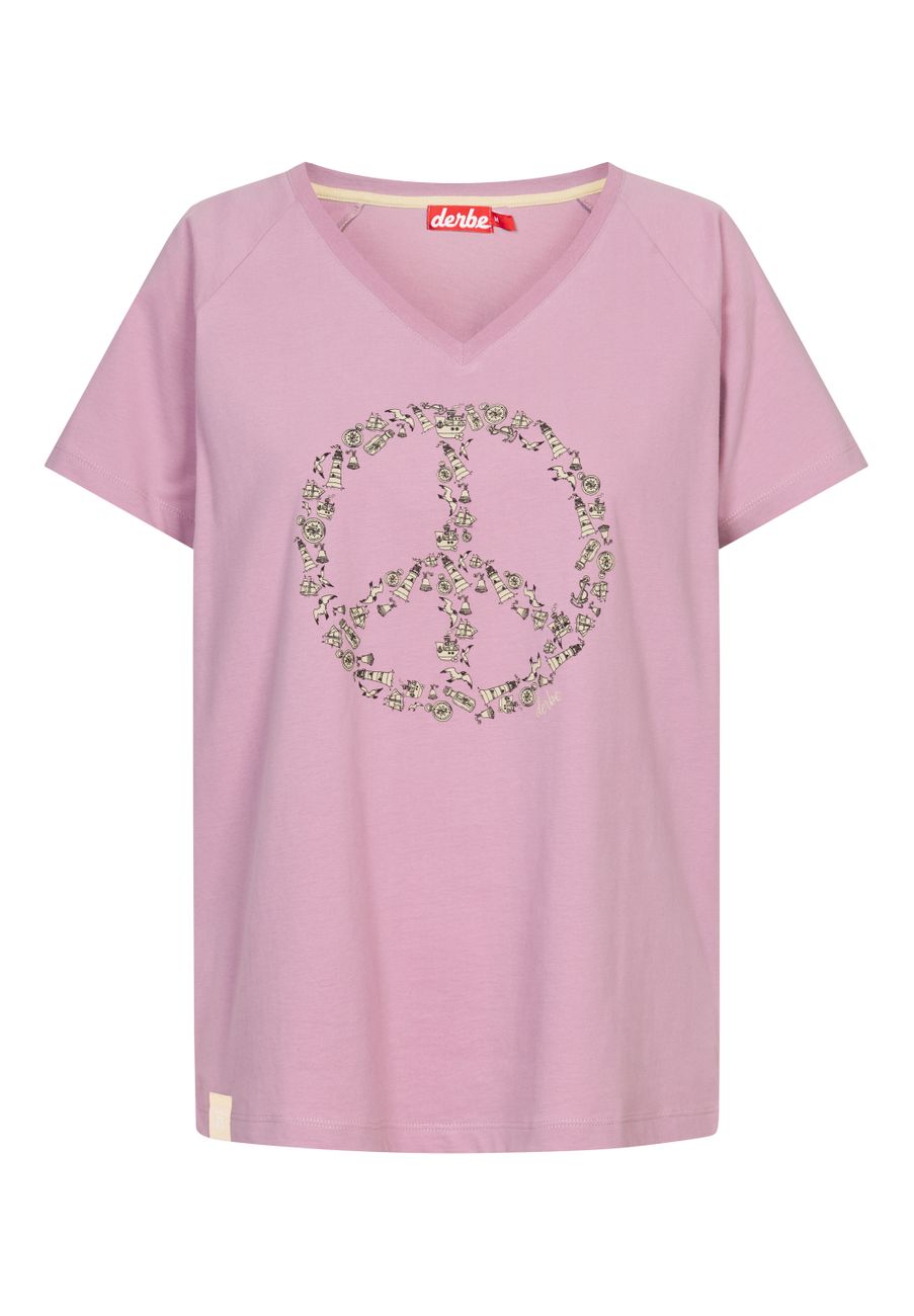 DERBE HAMBURG W-03-TS-PEACE Damen T-Shirt - Derbe Hamburg - SAGATOO - 4251634777189
